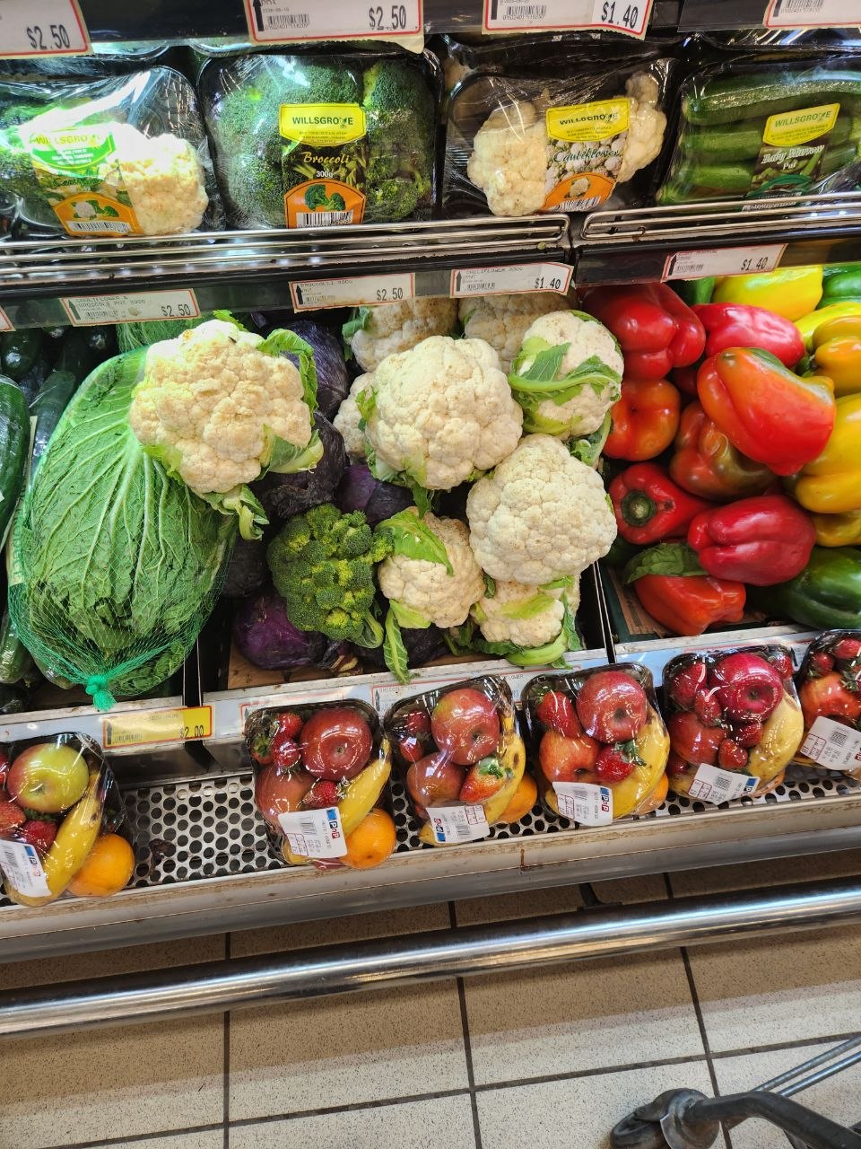 Chinese Cabbage, Cauliflower, Broccoli, Bell Peppers, Baby Marrow